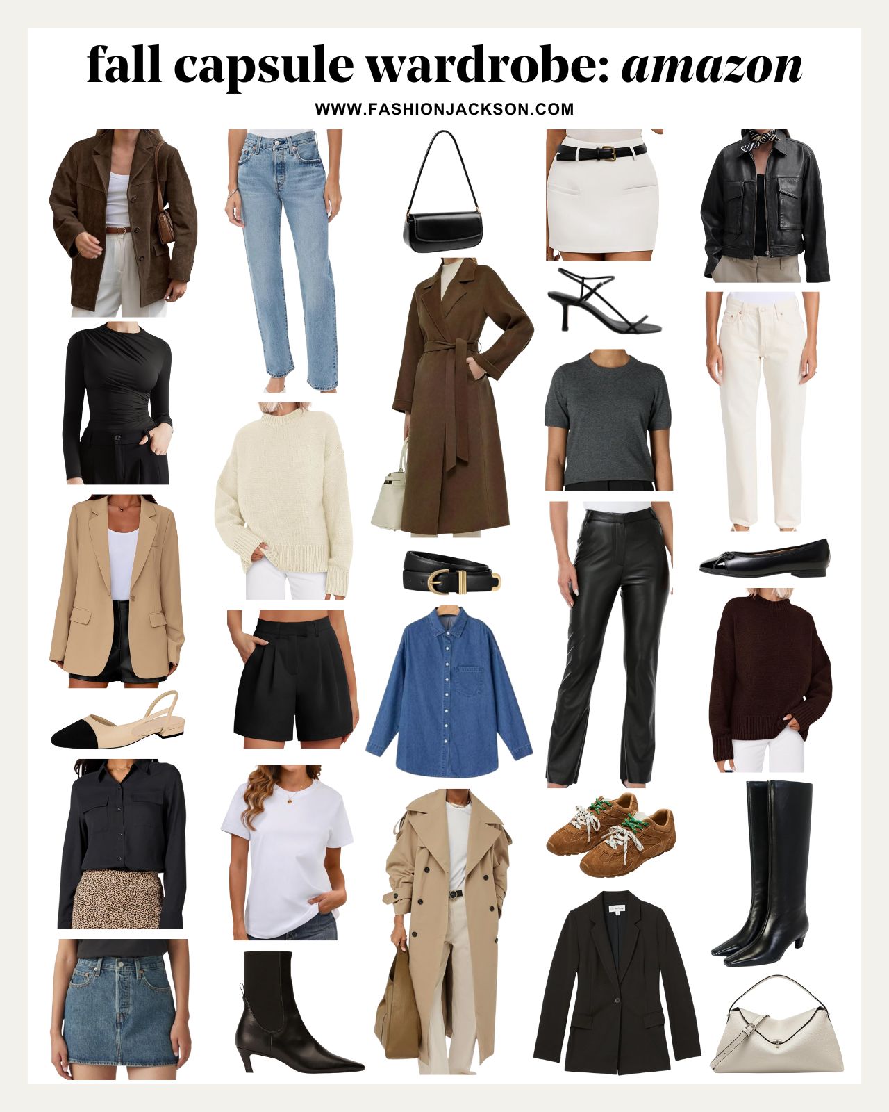 Fashion Jackson Amazon Fall Capsule Wardrobe