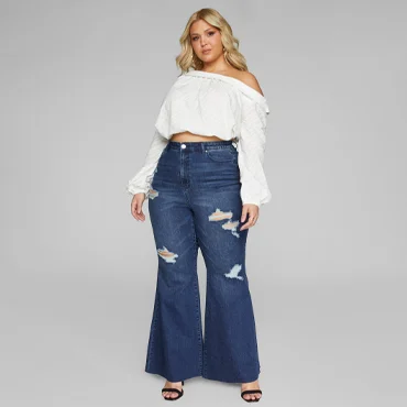 plus-size-flare-jeans