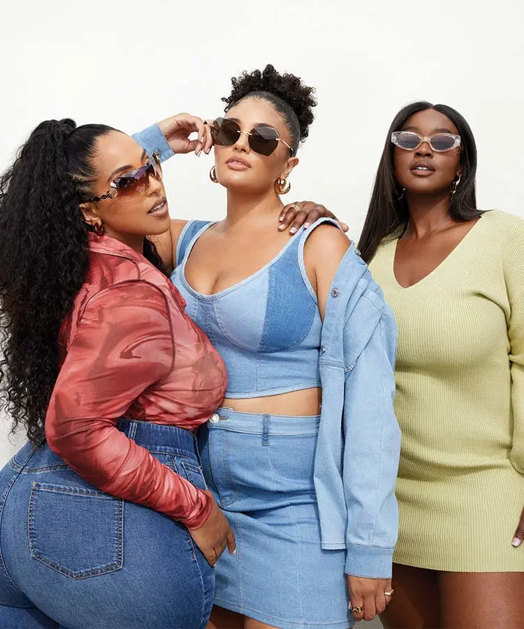 Plus Size Women wearing Denim