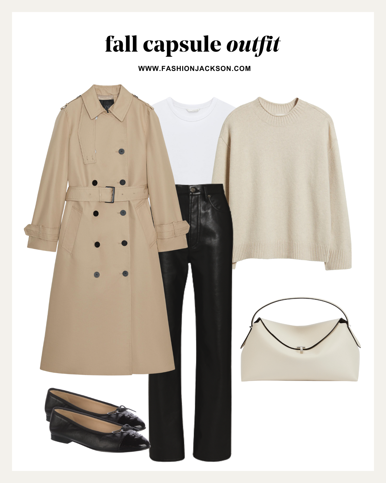 fall capsule wardrobe long trench coat outfit